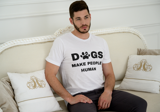 DOGS MAKE PEOPLE HUMAN Unisex Softstyle T-Shirt