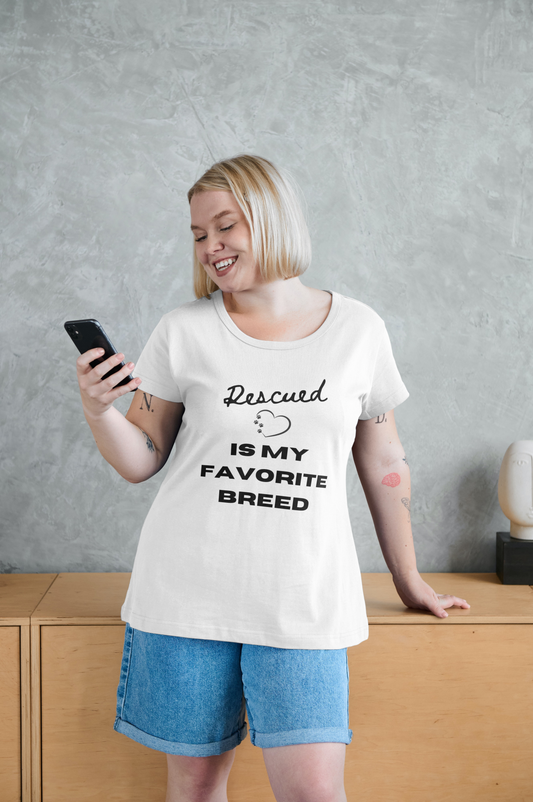 Rescued Is My Favorite Breed Unisex Softstyle T-Shirt