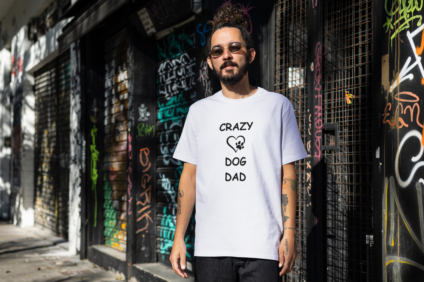 CRAZY DOG DAD Unisex Softstyle T-Shirt