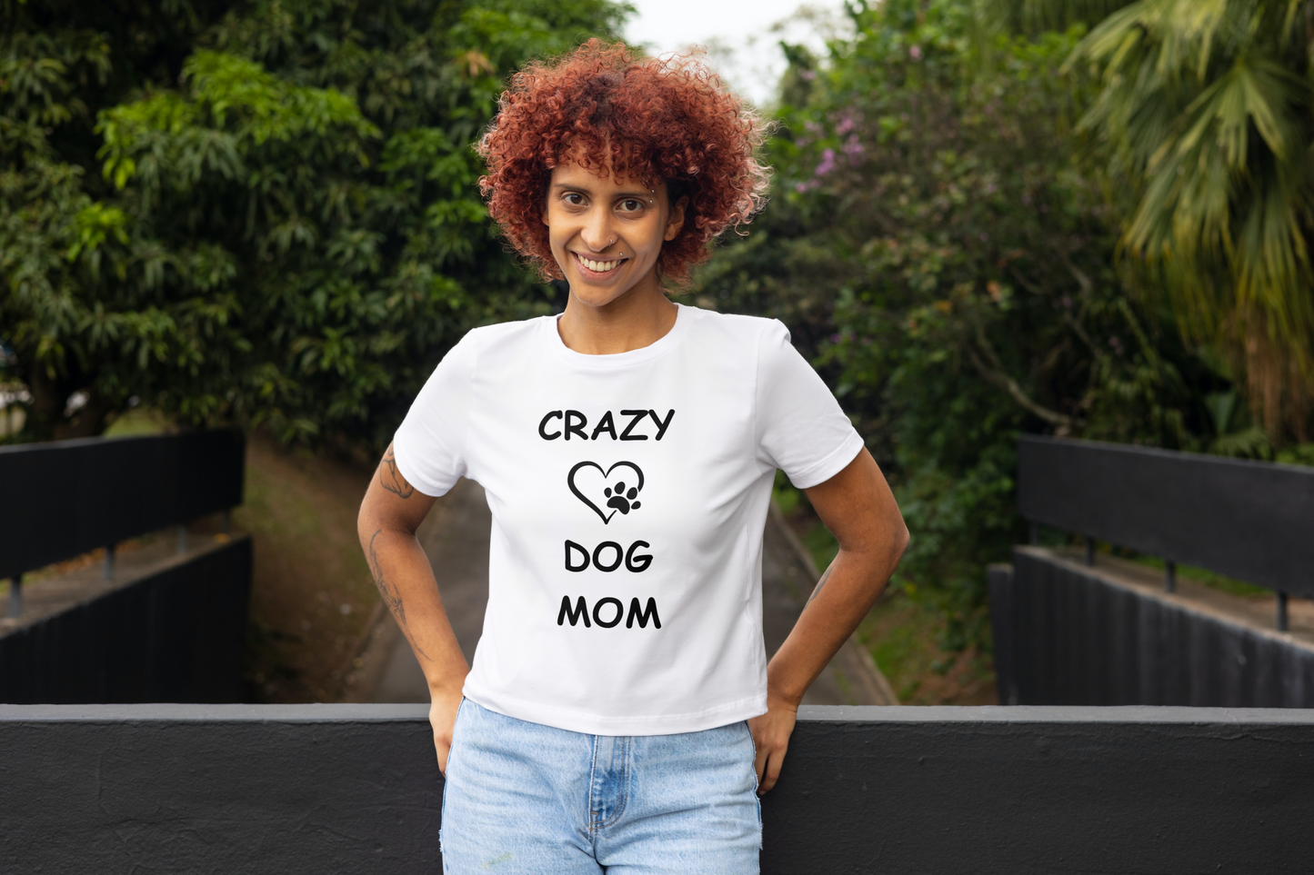 CRAZY DOG MOM Unisex Softstyle T-Shirt